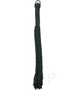 Sex And Mischief Shadow Rope Flogger - Black