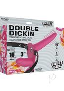 Sweet Sex Double Dickin Vibrating Silicone Double Dildo...
