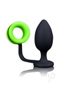 Ouch! Butt Plug With Cock Ring Silicone Glow In The Dark -...