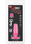 Hustler All About Anal Seamless Silicone Butt Plug 3in - Pink