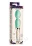 Prisms Vibra-glass 10x Dual End Rechargeable Silicone Glass Wand - Turquoise
